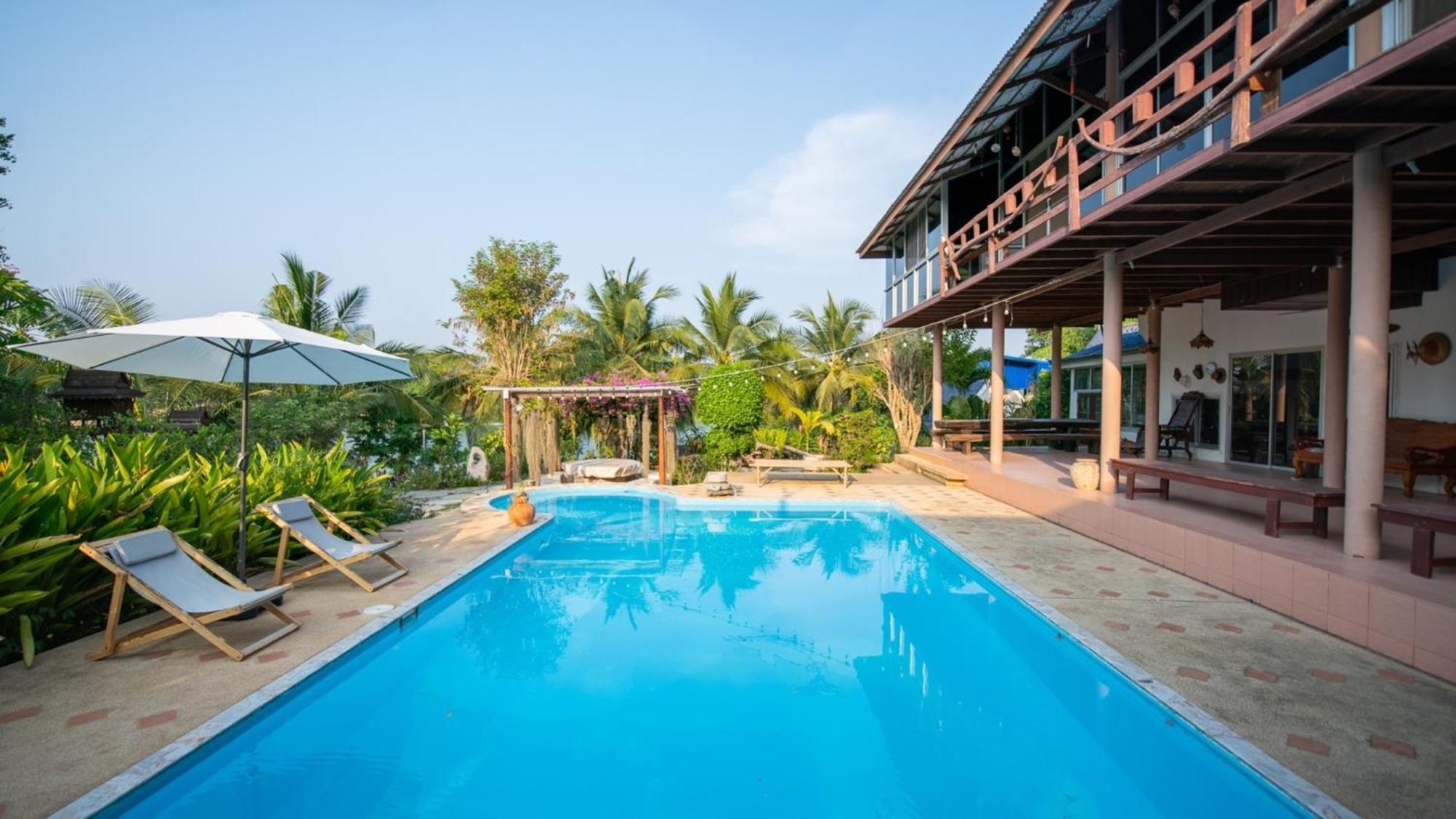River Flow House Bangtanod Photharam Bagian luar foto