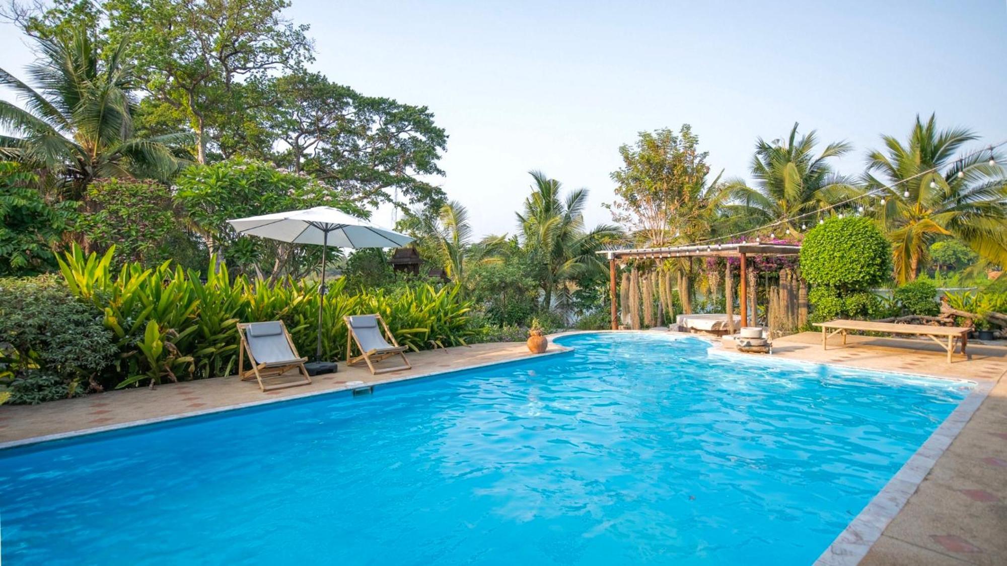 River Flow House Bangtanod Photharam Bagian luar foto